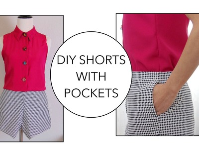 How to sew Shorts with pockets
