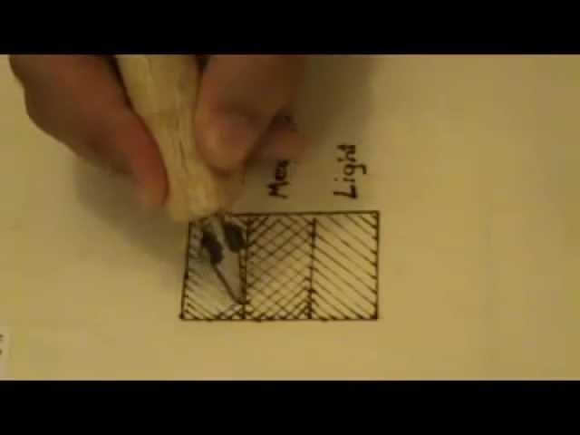 How to shade simply using Pyrography. wood burning