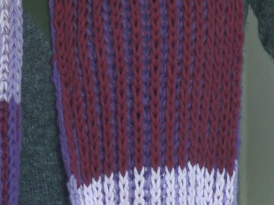 Knitting 2 Color Brioche Stitch, Scarf