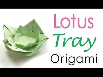 Lotus Leaf Origami Paper Ring Tray  - Origami Kawaii