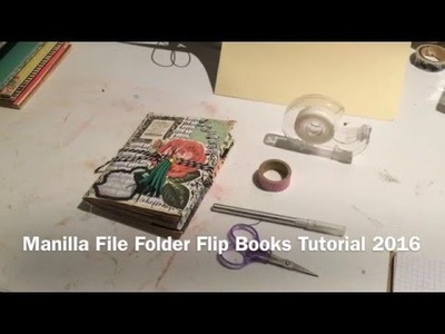 Manilla File Folder Flip Books Tutorial 2016
