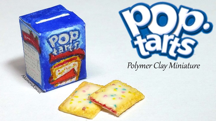 Miniature Pop Tarts inspired Tutorial - Polymer Clay & Paper