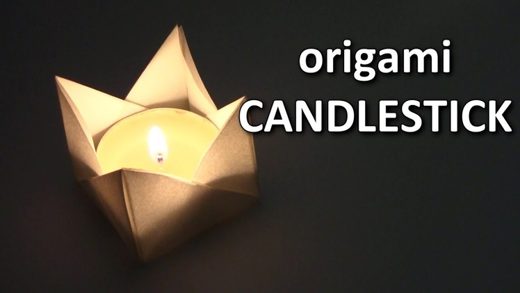 Origami Candle  - Yakomoga Origami tutorial