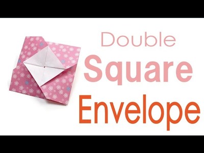 Origami Paper Double Square Envelope - Origami Kawaii