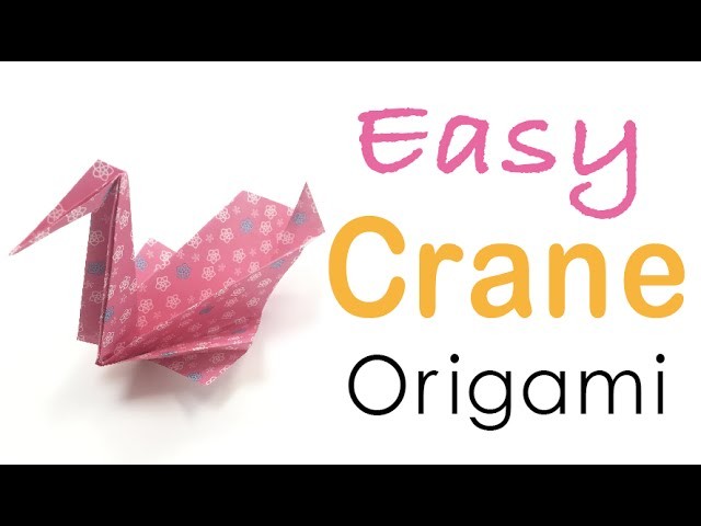 Origami Paper Easy Crane Tutorial - Origami Kawaii