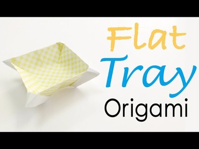 Origami Paper Flat Box Tray - Origami Kawaii