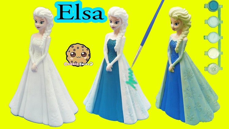 Paint Your Own Disney Queen Elsa Bank , Easy Painting Craft Kit Cookieswirlc Video
