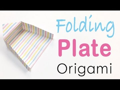 Paper Folding Plate Tray Origami - Origami Kawaii