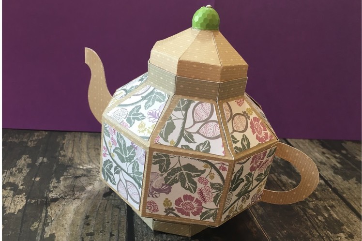 Paper Teapot by Lori Whitlock using Brother Scan n Cut