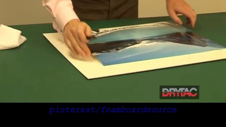 Photo & Poster Mounting using Self Adhesive Foamboard how to instructional video