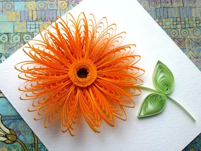 Quilling Flowers Tutorial: Quilling flowers wiht  a comb tutorial. Quilling art.