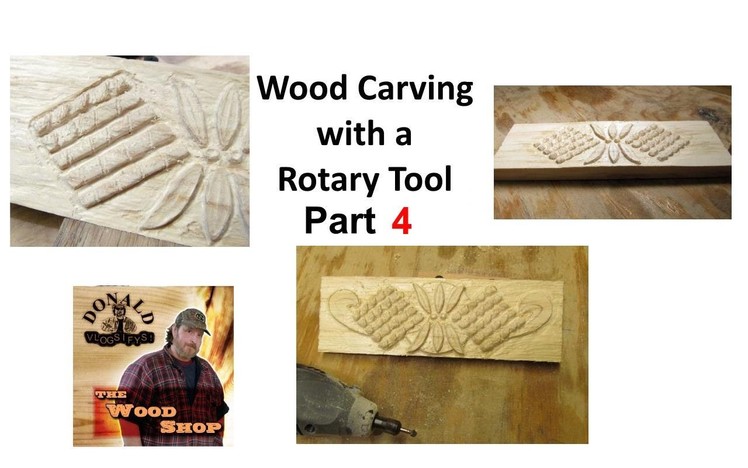 Rotary Tool Wood Carving Part 4