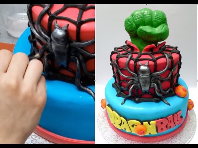 SUPERHEROES CAKE - HOW TO. Birthday Cake Ideas by CakesStepbyStep