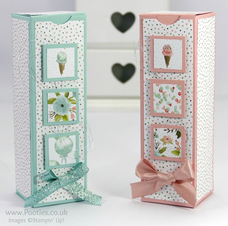 Tall Inchie Decorated Box using Stampin' Up! Supplies