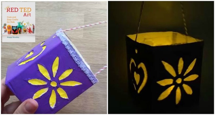 Cute Luminaries made from Cartons (Recycled Crafts)