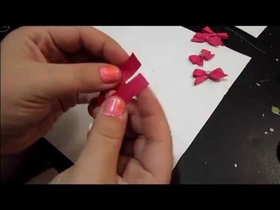 How to make a tiny bow (No sew , no fork)