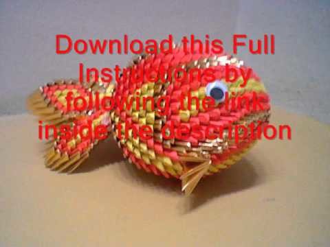 Howto 3d origami koi fish