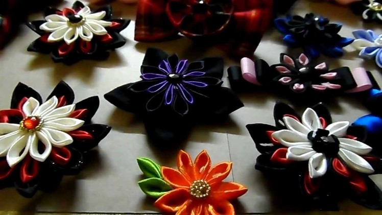 Mis flores Kanzashi