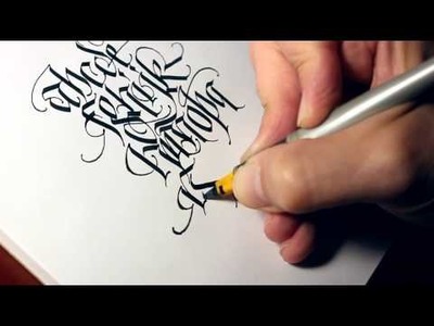 Parallel Pen Calligraphy - More Lower Case