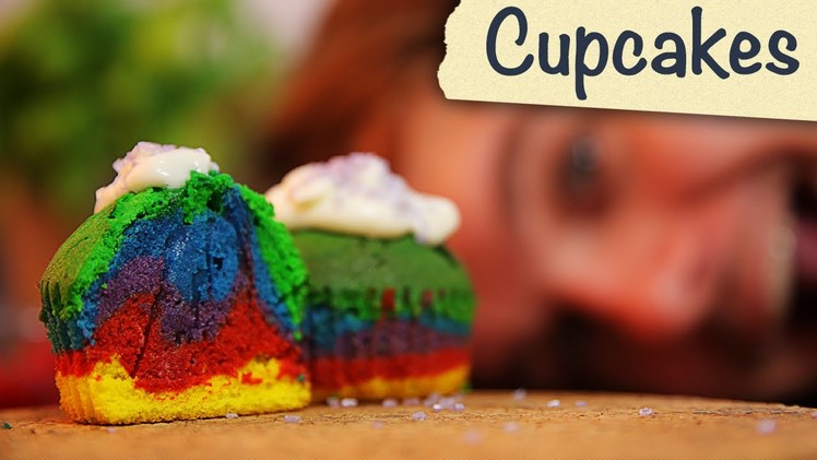 Wie man Rainbow Cupcakes macht!