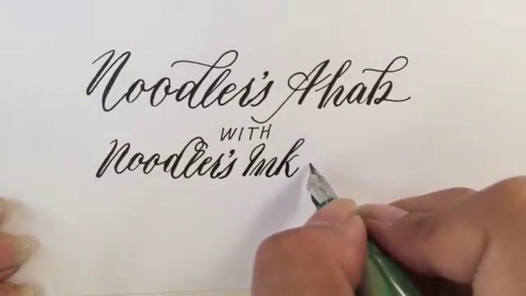 Writing Modern Calligraphy with a Noodler's Ahab Flex Fountain Pen