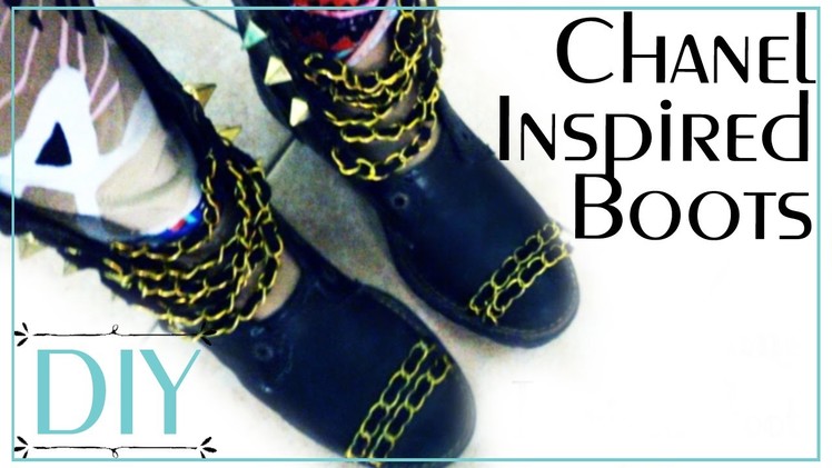 CHANEL Inspired Boots - DIY