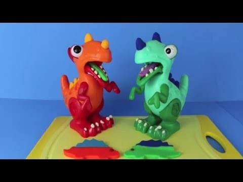 Chomposaurus ❤ Play Doh Pet Dinosaur Cookie Cutter T Rex Stegosaurus DIY Play Dough