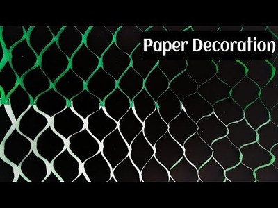 Craft Design 1: Beautiful Paper netted decoration under 3 minutes(No Glue)- For parties & Functions.