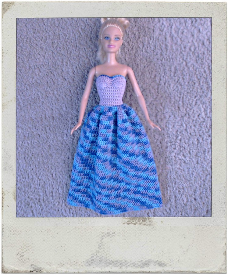 Crochet - Barbie's Strapless Gown