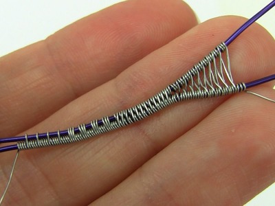 Demo: Wire Weaving.Wrapping Patterns Styles Using 2 Base Wires (Tutorial)