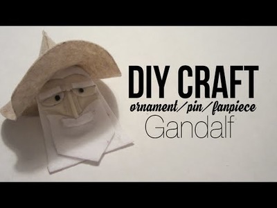 DIY GANDALF felt art craft TUTORIAL - ASMR ~with free template~