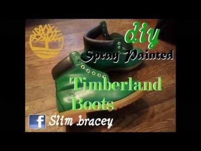 DIY Green Timberland Boots (dipped fail) @CRYSTOL616