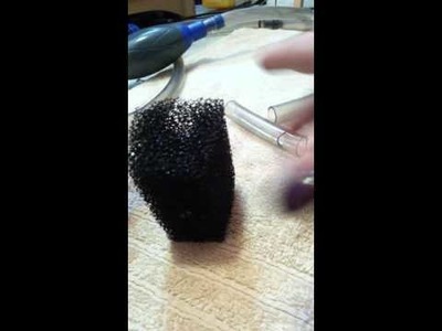 Diy how to make a cheap sponge filter in 5mins