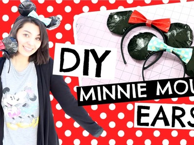 DIY Minnie Mouse Ears Tutorial! (Made With Duck Tape!)