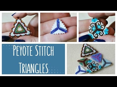 DIY Peyote Stitch Triangles How To. Bead Weaving. ¦ The Corner of Craft