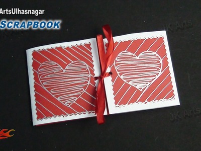 Easy Scrapbook Greeting card Tutorial | Valentine's day | JK Arts 863