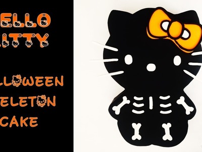 Halloween Cake Kitty Skeleton | How to make from Creative Ckaes by Sharon