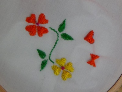 Hand Embroidery: Butterfly Flower Stitch