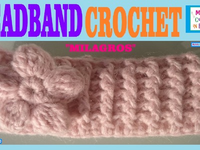 Headband Band  Crochet Pattern "Milagros" by Maricita Colours in English