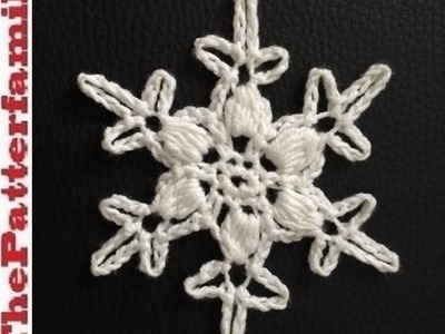 How to Crochet a Snowflake Pattern #13│by ThePatterfamily