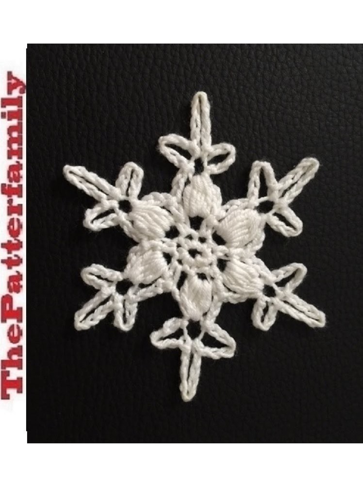 How to Crochet a Snowflake Pattern #13│by ThePatterfamily