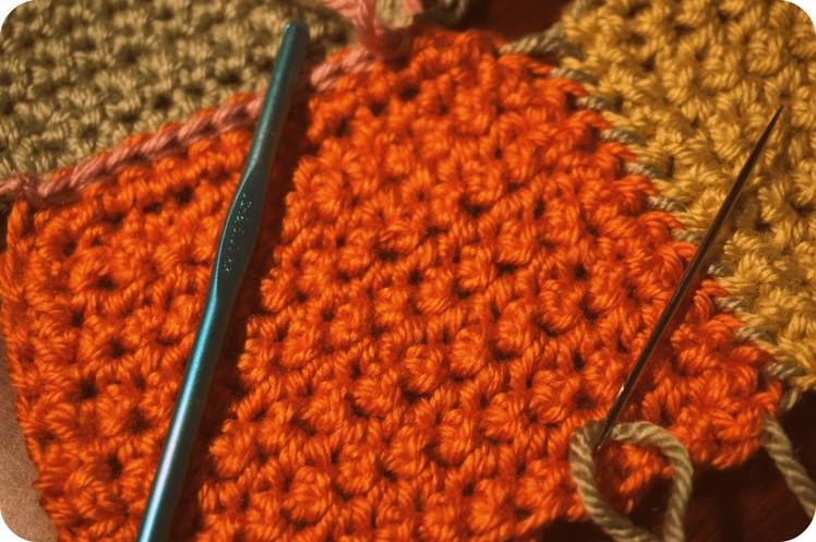 How to join single crochet squares