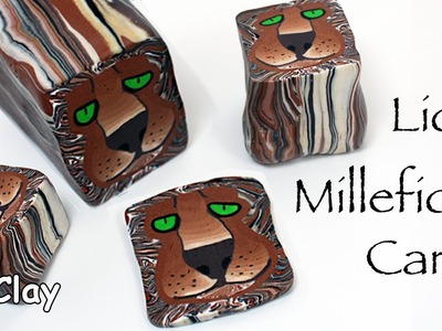 How to make a millefiori cane Lion - Polymer clay tutorial