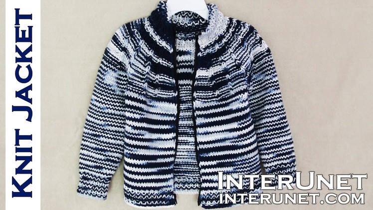Jacket knitting pattern - knit a jacket for a child
