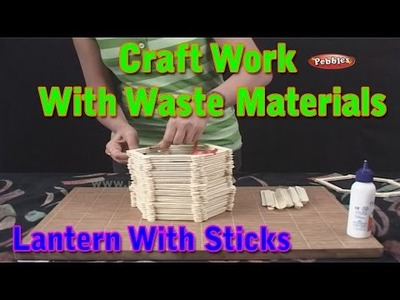 Lantern | Craft Work With Waste Materials | Learn Craft For Kids | Waste Material Craft Work