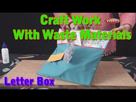 Letter Box | Craft Work With Waste Materials | Learn Craft For Kids | Waste Material Craft Work