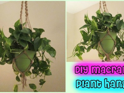 Macrame Plant Hanger Tutorial