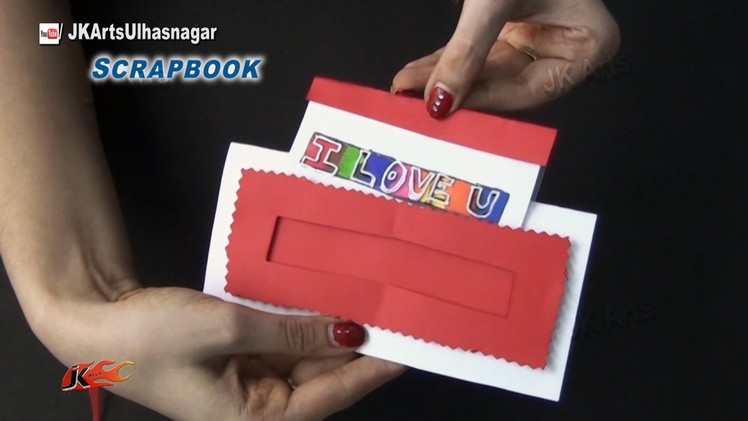 Magic Scrapbook Greeting card Tutorial | Valentine's day | JK Arts 864