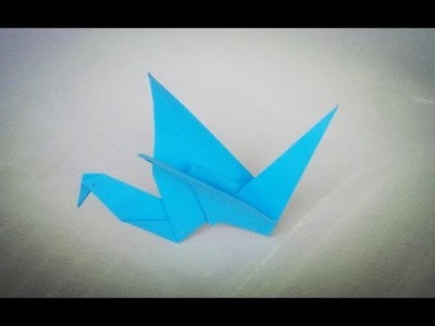 Origami flapping bird - craft tutorial