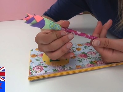 Paper Flower Pencil Tutorial: How to make a beautiful flower for your pencil?